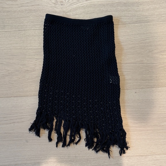 Lovers + Friends Dresses & Skirts - New revolve Lovers + friends Black Crochet Fringe Skirt